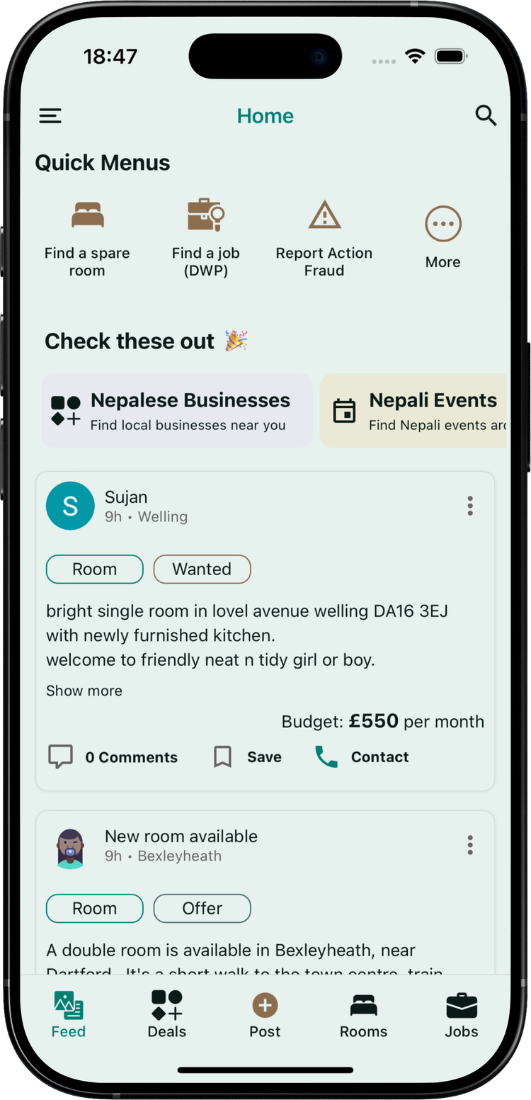Kaam Kotha UK App Screenshot
